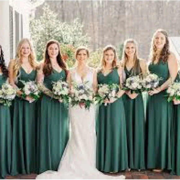 JJs House | Dresses | Dear Cleo Bridesmaid Dress Kylie Color Pine | Poshmark